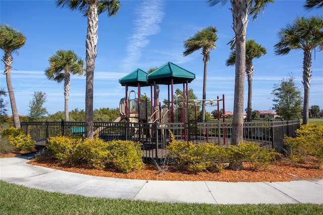 view of jungle gym