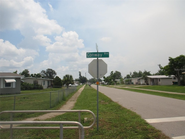 view of road