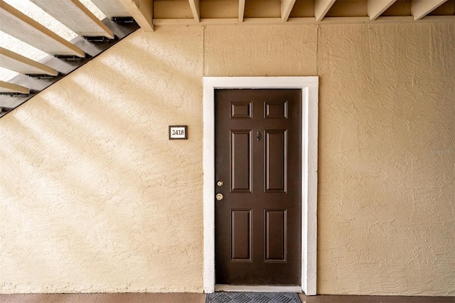 view of entrance to property