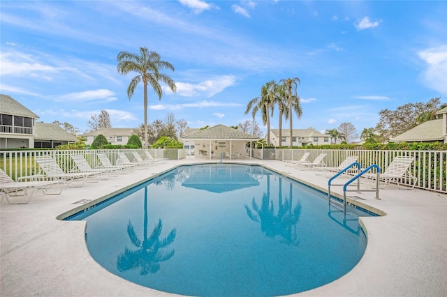 view of pool with a patio area