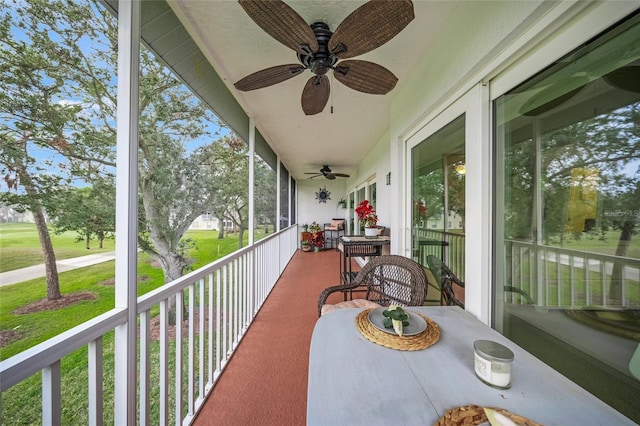 sunroom / solarium with a healthy amount of sunlight