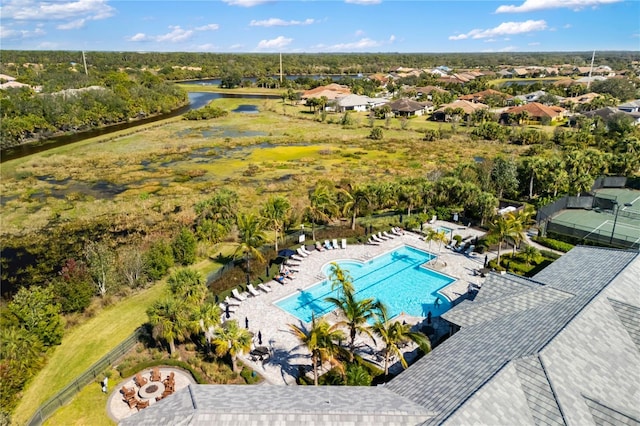 birds eye view of property