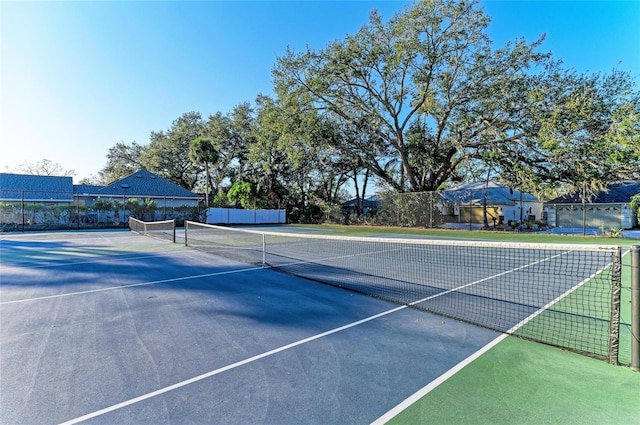 view of tennis court