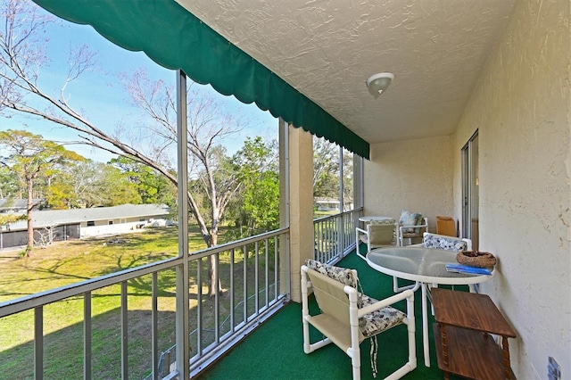 view of balcony