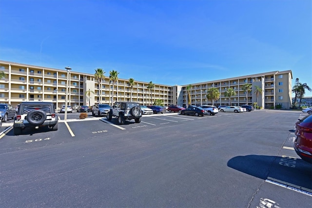 view of parking / parking lot