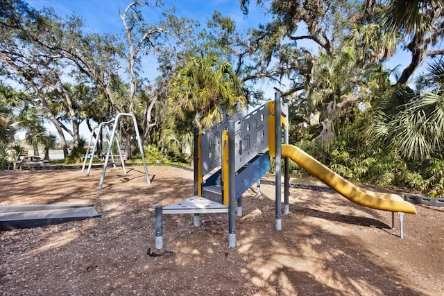 view of jungle gym