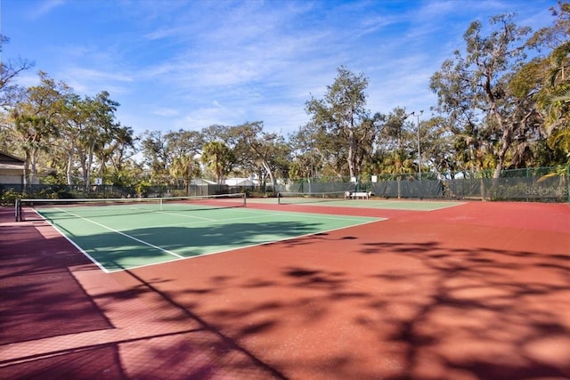 view of tennis court