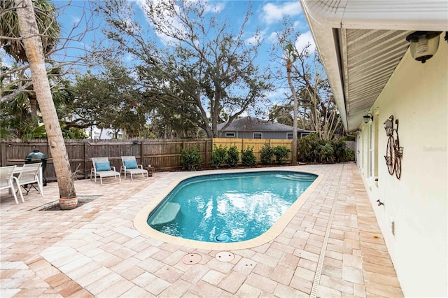 view of pool with a patio