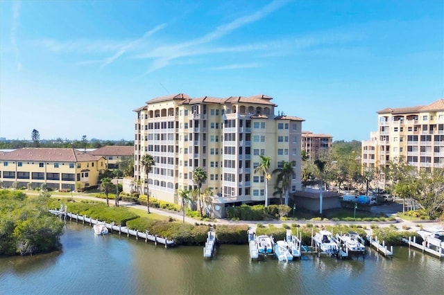 view of property featuring a water view