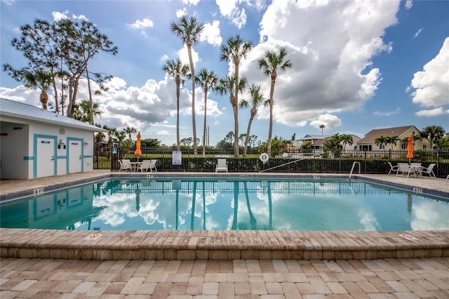 view of pool with a patio