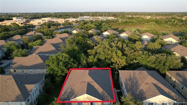 bird's eye view featuring a residential view