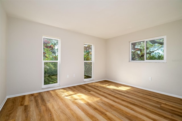 unfurnished room featuring hardwood / wood-style floors