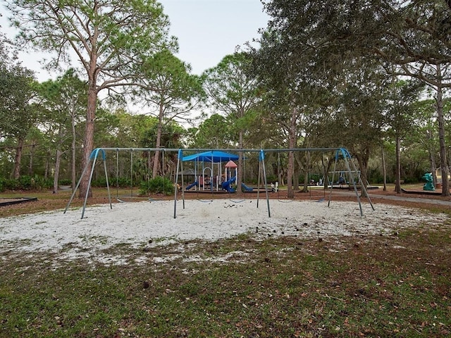 view of jungle gym