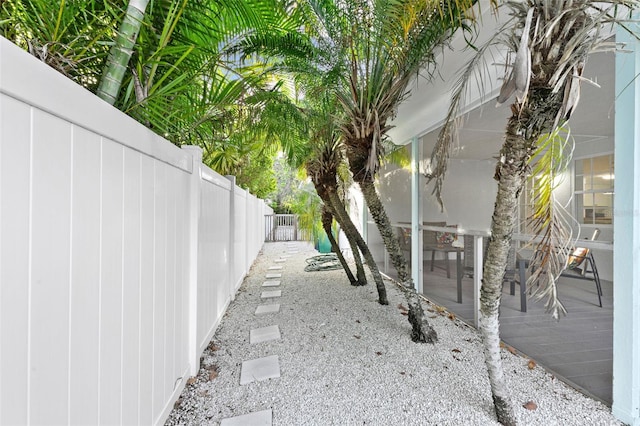 exterior space with fence