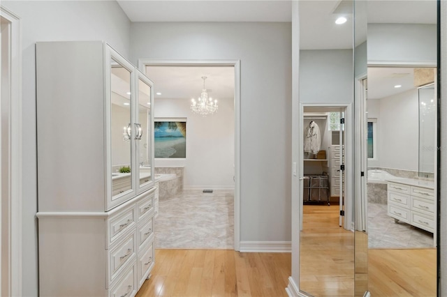 13315 Palmers Creek Ter, Lakewood Ranch, FL 34202 - bathroom with vanity and hardwood / wood-style floors