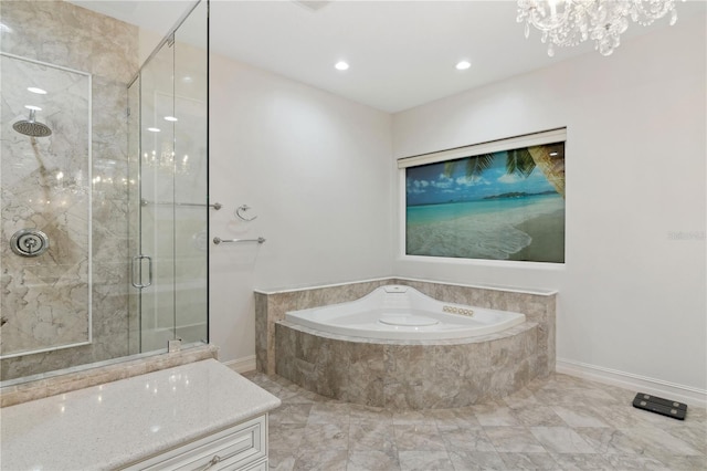 13315 Palmers Creek Ter, Lakewood Ranch, FL 34202 - bathroom featuring independent shower and bath