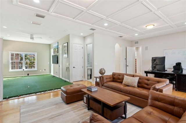 13315 Palmers Creek Ter, Lakewood Ranch, FL 34202 - living room with light hardwood / wood-style floors