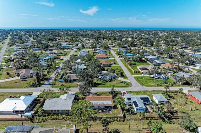 aerial view featuring a residential view