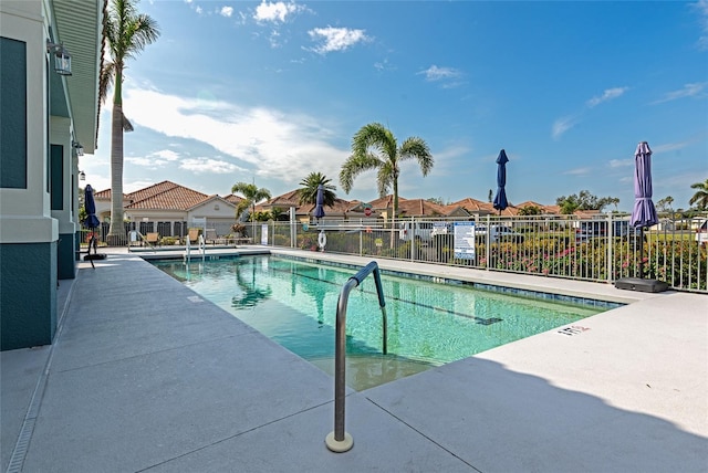 view of pool with a patio