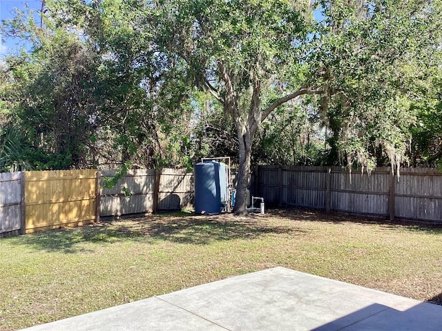 view of yard featuring a patio area