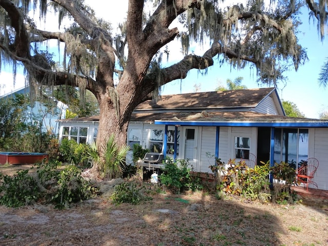 view of rear view of property