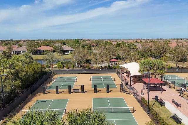 view of tennis court