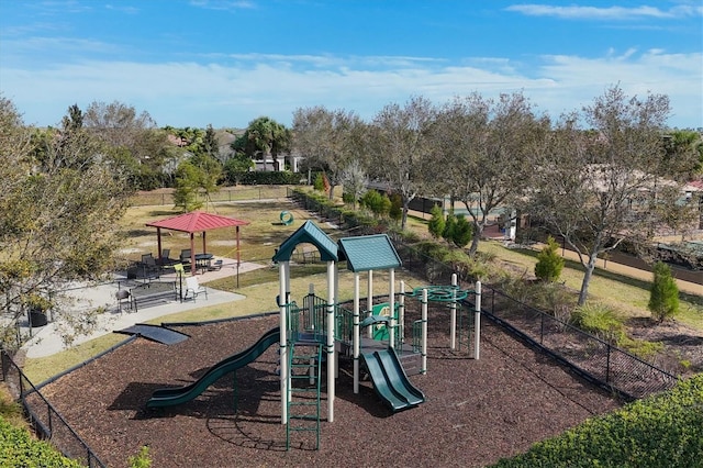 view of jungle gym