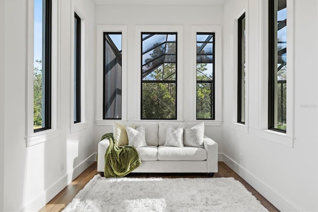 view of sunroom