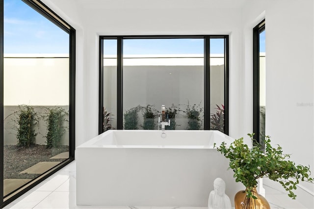 bathroom with a bathing tub