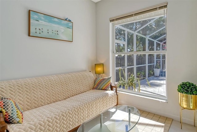 living area with a wealth of natural light