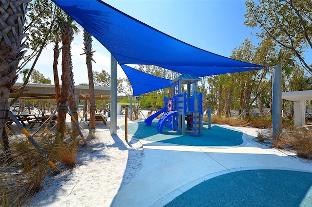 view of play area