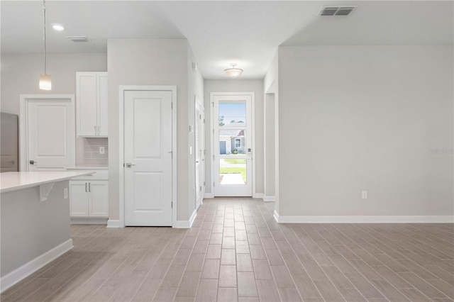 entrance foyer featuring light hardwood / wood-style flooring