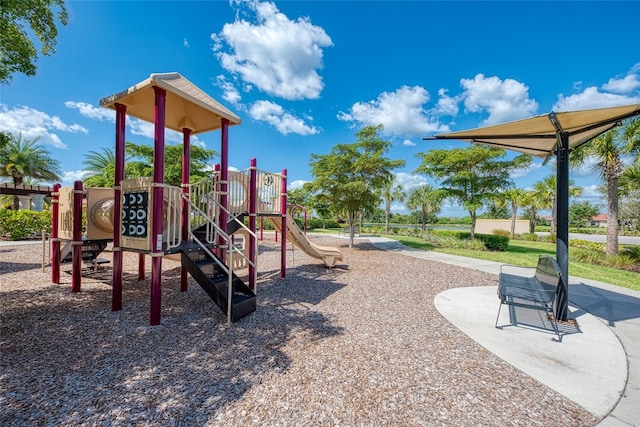 view of jungle gym