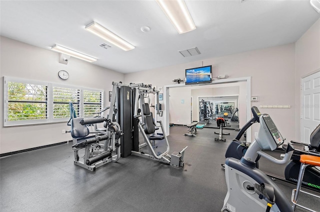 view of exercise room