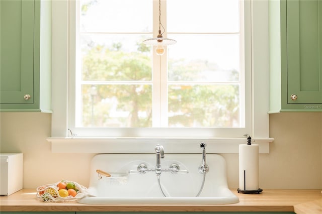 interior details featuring a sink