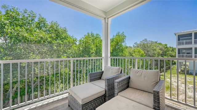 view of balcony