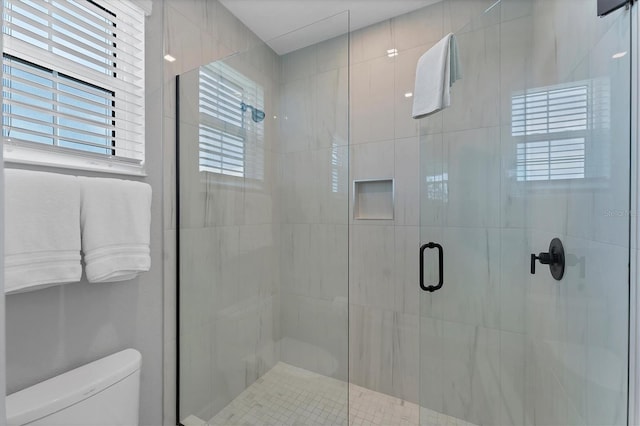 4207 Marina View Way, Cortez, FL 34215 - bathroom featuring toilet and a stall shower