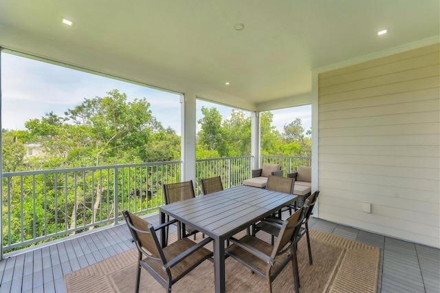4207 Marina View Way, Cortez, FL 34215 - sunroom / solarium featuring outdoor dining space