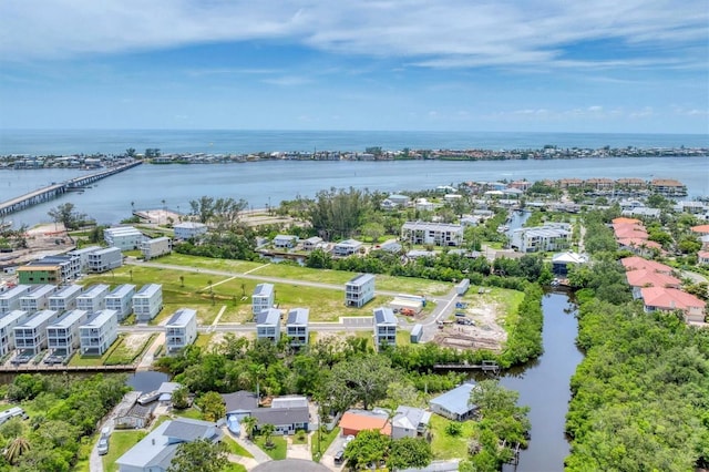 4207 Marina View Way, Cortez, FL 34215 - drone / aerial view of a nearby body of water and a notable bridge