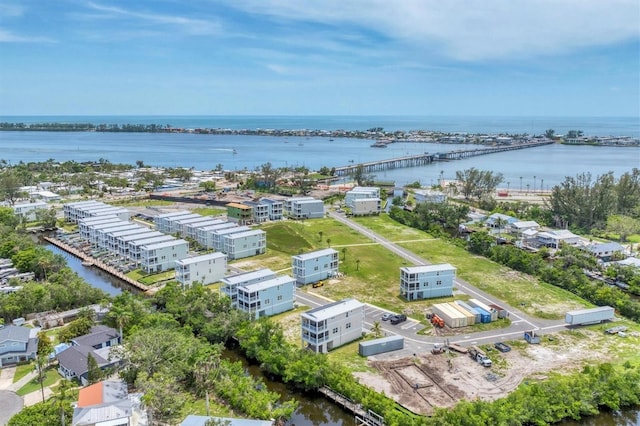 4207 Marina View Way, Cortez, FL 34215 - bird's eye view of a large body of water and a notable bridge