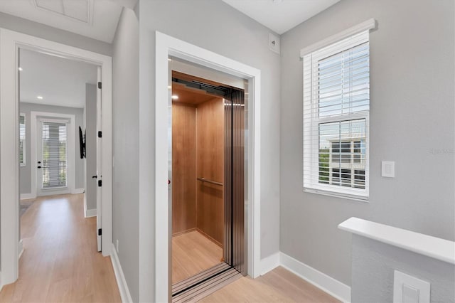 4207 Marina View Way, Cortez, FL 34215 - hall featuring light wood-style flooring and baseboards
