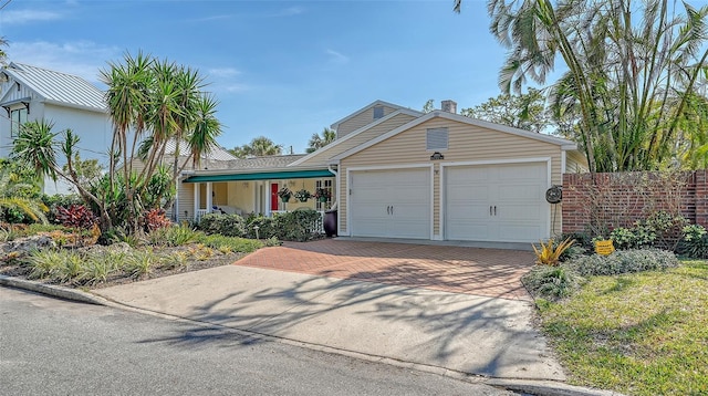 ranch-style house with a garage