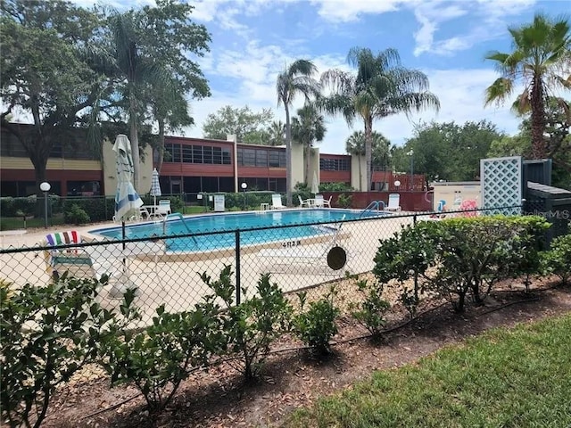 view of pool