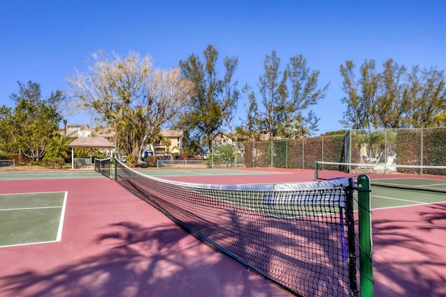 view of sport court