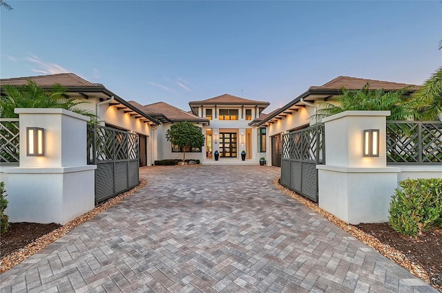 mediterranean / spanish home with french doors