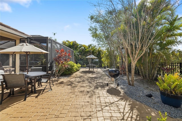 view of patio / terrace featuring outdoor dining space