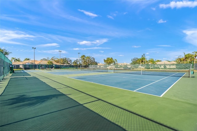 view of tennis court