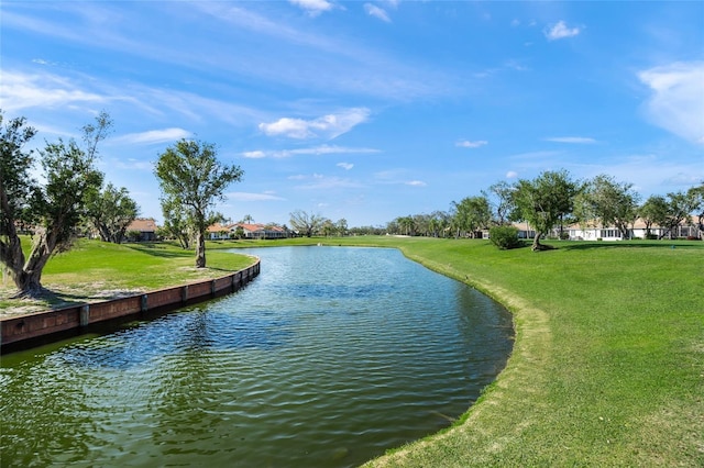 view of water feature