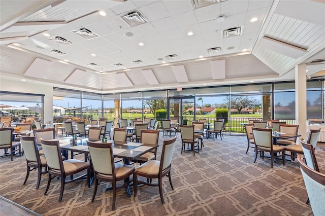 interior space featuring a healthy amount of sunlight and visible vents