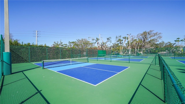 view of tennis court